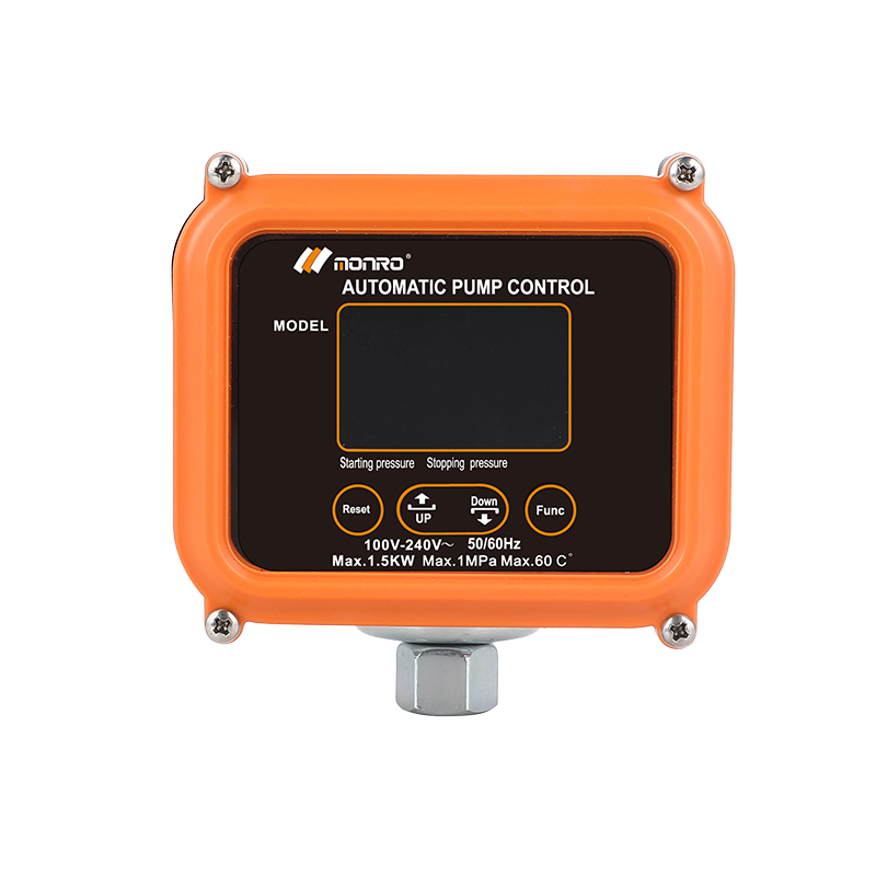 EPC-10 Estructura mecánica de potencia Hembra G1/4 Interruptor de presión inteligente y controlador con ajuste de presión 0,5bar – 6,9bar con pantalla LCD de 1,5kw 2HP